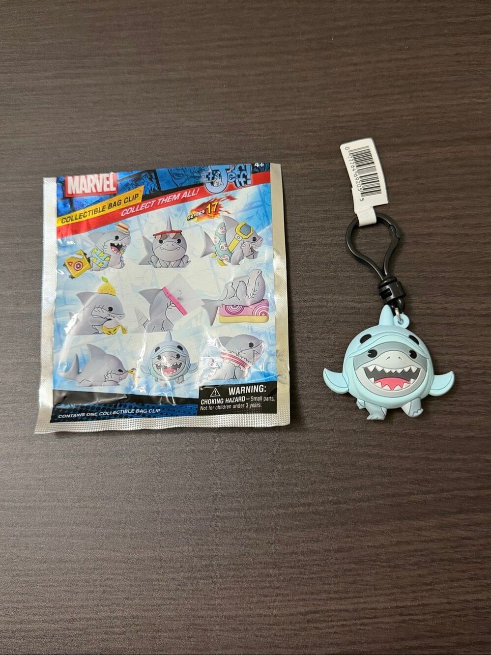 Marvel Rivals Jeff The Land Shark Figural Bag Clip Keychain - Jeff in Dolphin Co